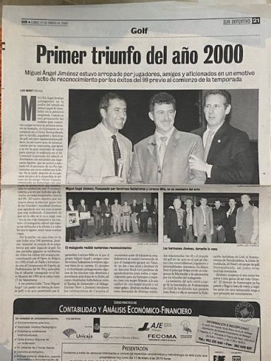 MIGUEL ANGEL JIMENEZ MIGUEL ANGEL JIMENEZ